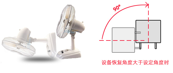電風(fēng)扇如何實現(xiàn)跌倒斷電保護(hù)功能-傾倒保護(hù)開關(guān)